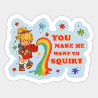 Rainbow Squirt Sticker